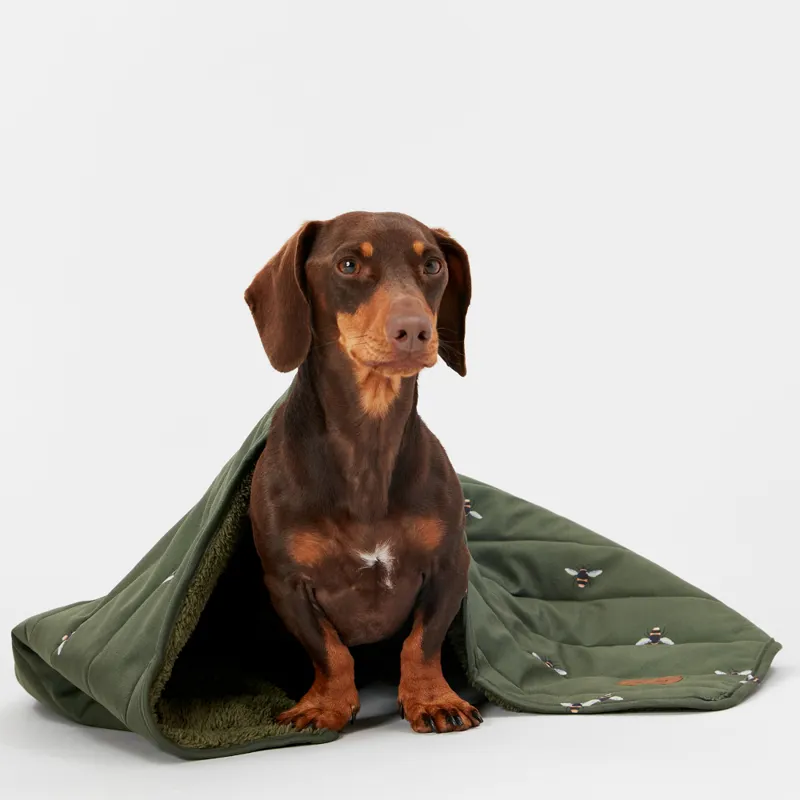 Joules Bee Print Dog Blanket-3